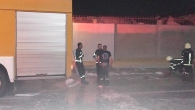 صورة اندلاع حريق هائل في مصنع ملابس بالإسماعيلية و23 سيارة تشارك في إخماده