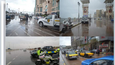 صورة جهود مكثفة لأجهزة «الداخلية» المصرية لمواجهة تداعيات الأمطار وموجة الطقس السيئ