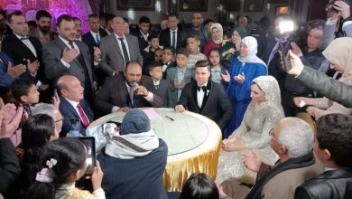 صورة حفل زفاف مذهل للأميرة شاهيناز دهشان ودكتور أحمد صبرة.. ألف مليون مبارك