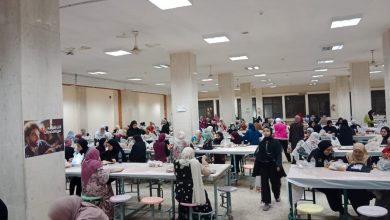 صورة جامعة حلوان تنظم حفل إفطار طلاب المدن الجامعية 