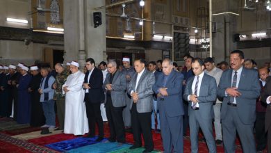 صورة رئيس جامعة الزقازيق يشهد احتفالية الأوقاف بليلة القدر من مسجد الفتح