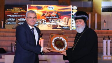 صورة رئيس جامعة الزقازيق يشهد احتفالية ذكرى دخول العائلة المقدسة منطقة آثار تل بسطة