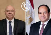 صورة السيسي يجري اتصالاً هاتفياً بالرئيس اللبناني “جوزيف عون” ويؤكد دعم مصر الكامل