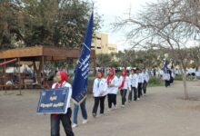 صورة فى إطار الاحتفال باليوبيل الذهبي للجامعة: افتتاح المهرجان الكشفي الـ45 والإرشادي الـ32 لجوالي وجوالات جامعة حلوان