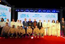 صورة رئيس جامعة عين شمس وقيادات الجامعة يشاركون أكثر من 1500 طالب وطالبة حفل الإفطار الرمضاني 