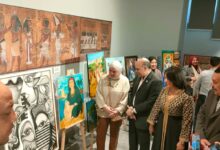 صورة افتتاح معرض “كان يا مكان” بمتحف الزعفران بجامعة عين شمس