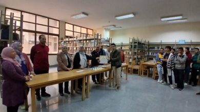 صورة ختام منافسات مسابقة الشطرنج وإعلان النتائج بجامعة العاصمة